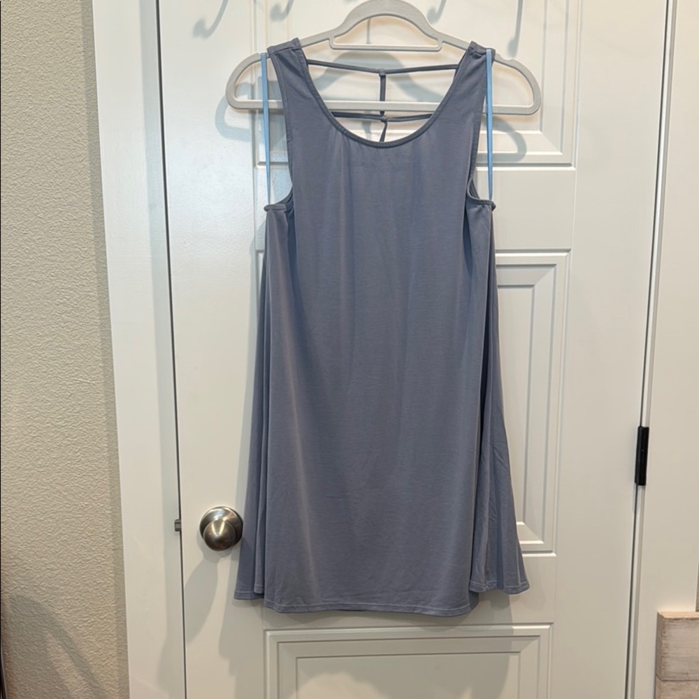 Ayla Elegant Sleeveless Gray Dress